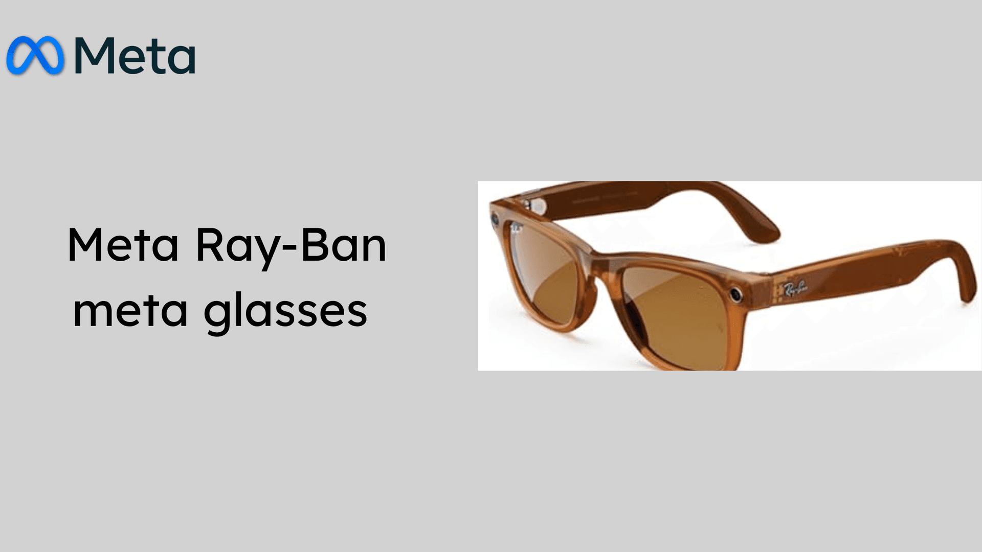 Ray-Ban Meta Glasses, Wayfarer (~$300)